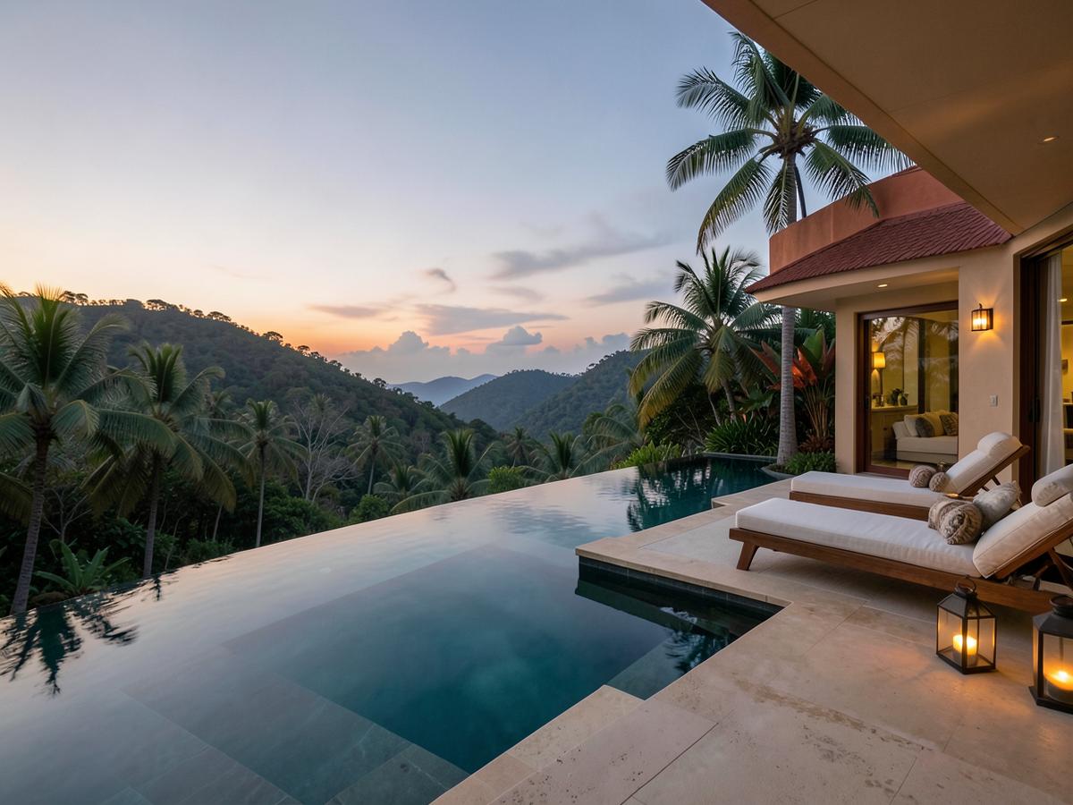 Villa evenings, nothing left to arrange
